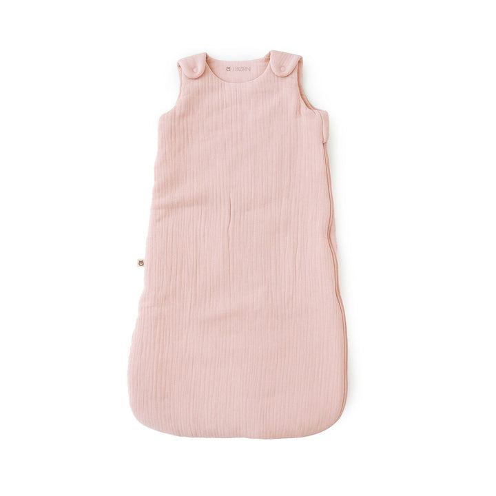JBØRN Organic Cotton Muslin Sleep Bag | 0-6 Months Blush No - Personalisable Baby Products Sold and Personalised by JustBørn