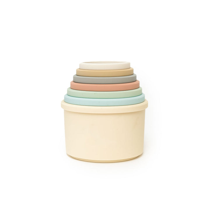 JBØRN Silicone Stacking Tower Cups No - Personalisable Baby Products Sold and Personalised by JustBørn