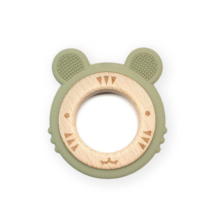 Cloud JBØRN Silicone & Brown Baby Teether (Tiger) | Personalisable by Just Børn sold by JBørn Baby Products Shop