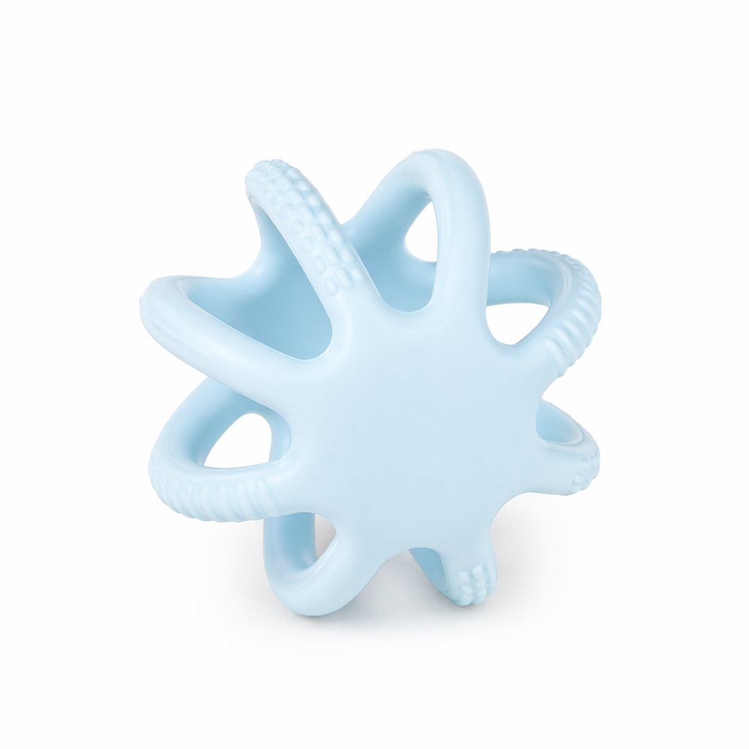 JBØRN Teething Ball Toy Teething Ball | Baby Blue - Personalisable Baby Products Sold and Personalised by JustBørn