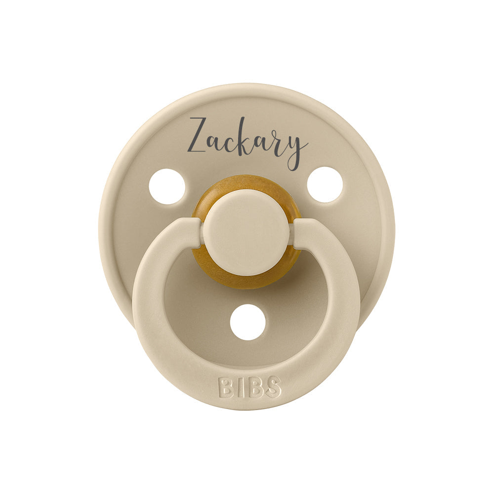 BIBS Colour Natural Rubber Latex Pacifiers (Size 3) | Personalised in Vanilla, sold by JBørn Baby Products Shop, Personalizable by JustBørn