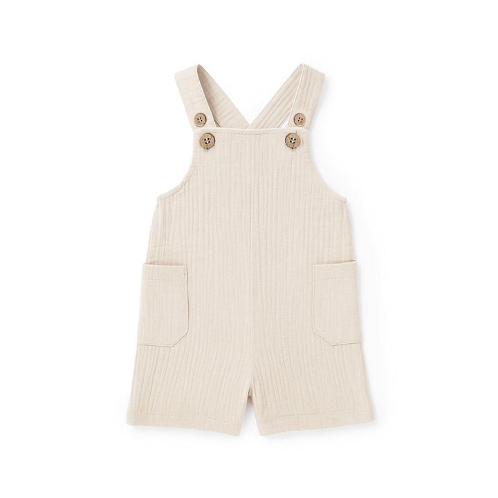 JBØRN Organic Cotton Muslin Dungarees | 3-6 Months - Personalisable Baby Products Sold and Personalised by JustBørn