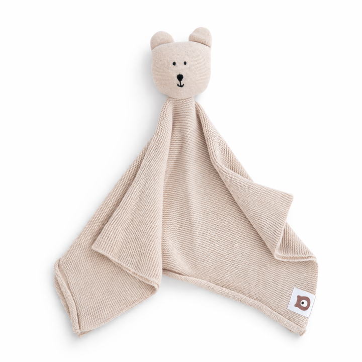 JBØRN Bear Knitted Comforter Vanilla Knitted Comforter - Personalisable Baby Products Sold and Personalised by JustBørn