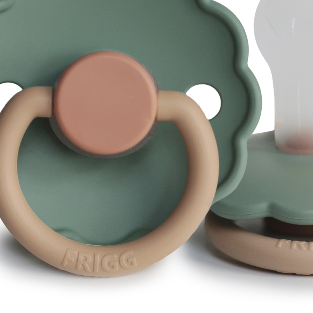 FRIGG Daisy Bloom Silicone Pacifier | Personalised Willow - Personalisable Baby Products Sold and Personalised by JustBørn