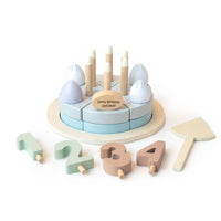 JBØRN Personalised Wooden Birthday Cake - Personalisable Baby Products Sold and Personalised by JustBørn
