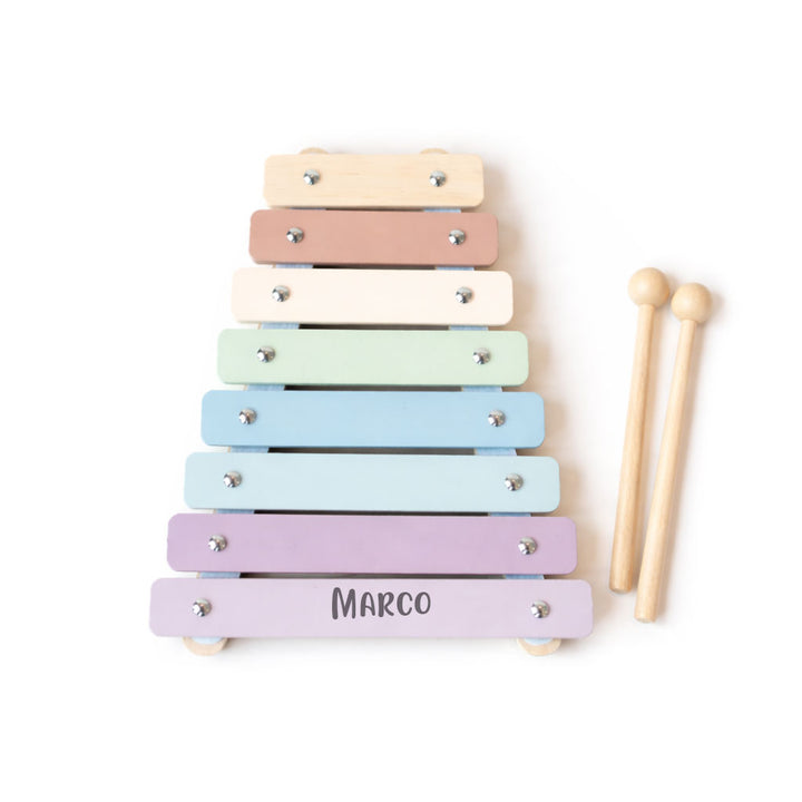 JBØRN Personalised Xylophone Toy - Personalisable Baby Products Sold and Personalised by JustBørn