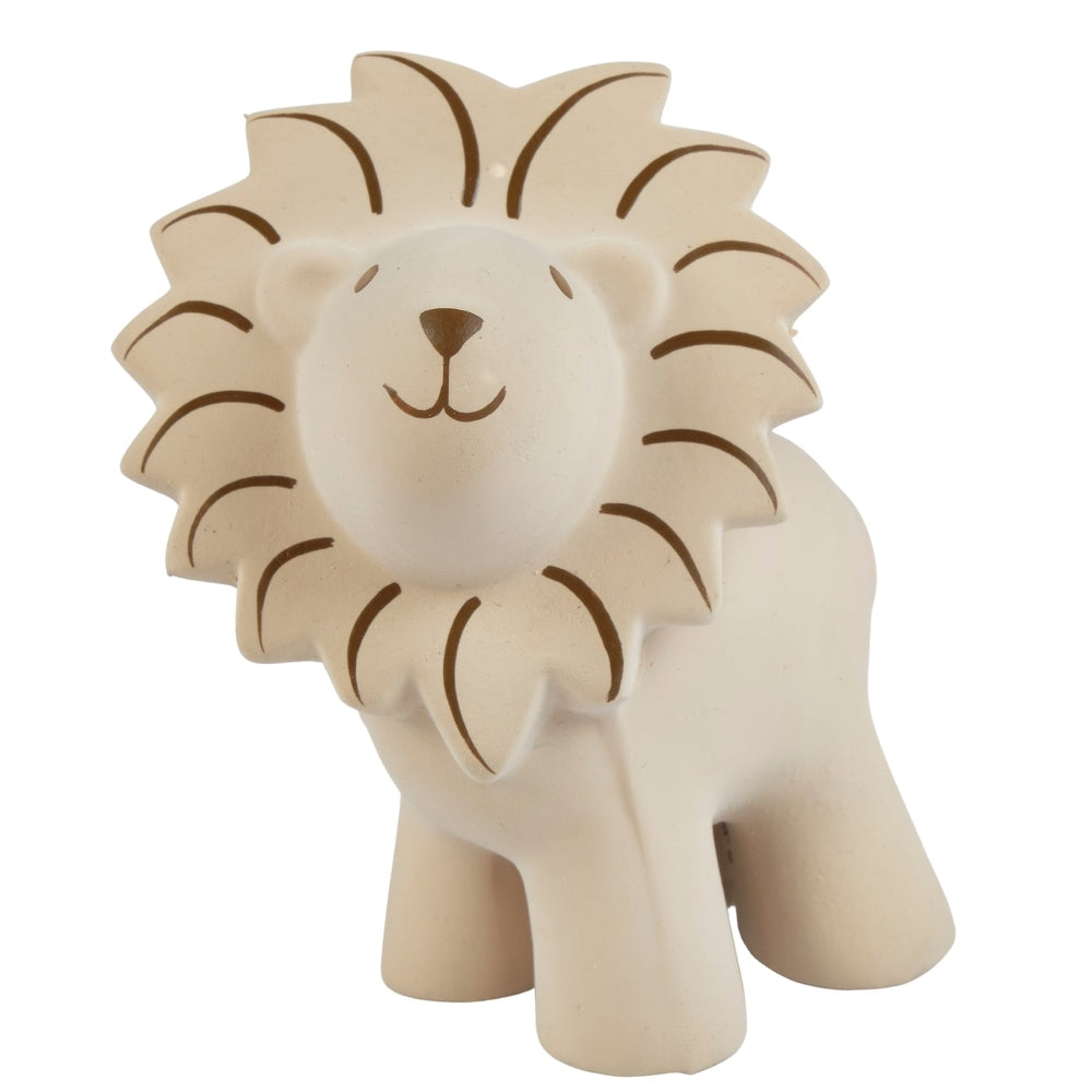 Tikiri Natural Rubber Baby Teether Rattle & Bath Toy | Personalisable in Lion, sold by JBørn Baby Products Shop, Personalizable by JustBørn