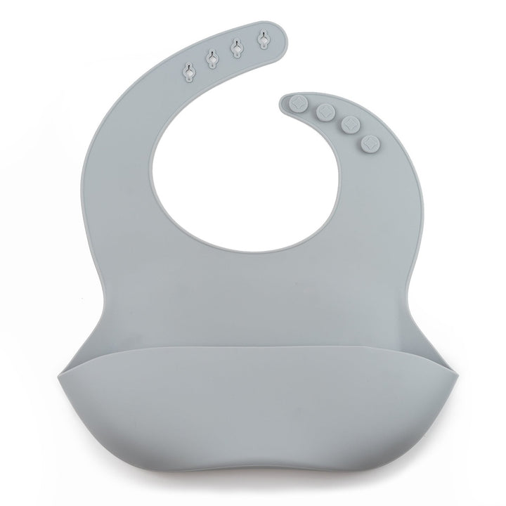 JBØRN Silicone Baby Feeding Bib | Weaning Essentials | Personalisable in Cloud, sold by JBørn Baby Products Shop, Personalizable by JustBørn