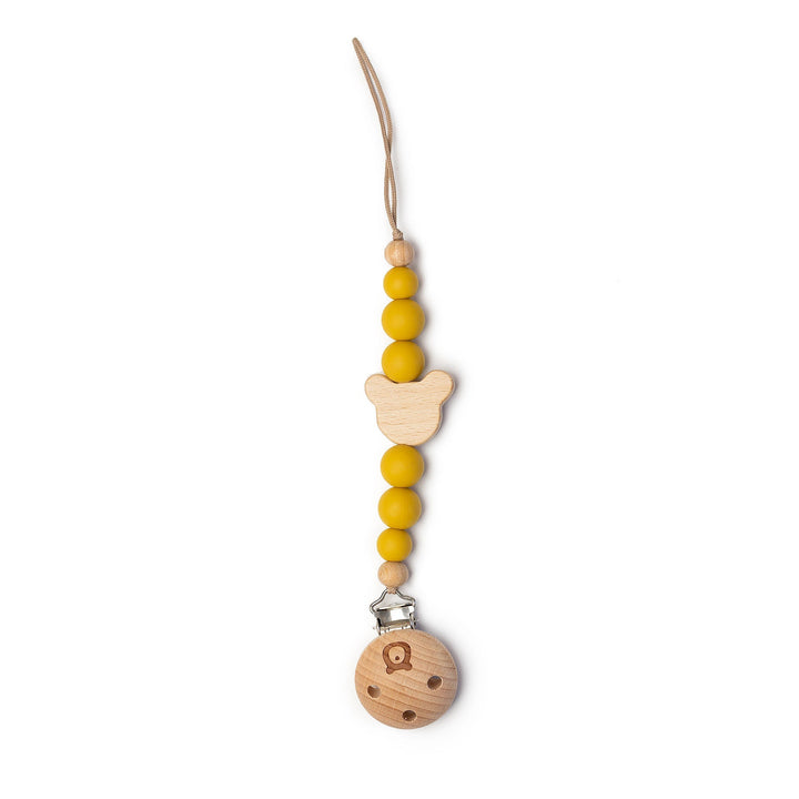 JBØRN MICKEY Pacifier Clip | Personalisable in Honey Gold, sold by JBørn Baby Products Shop, Personalizable by JustBørn