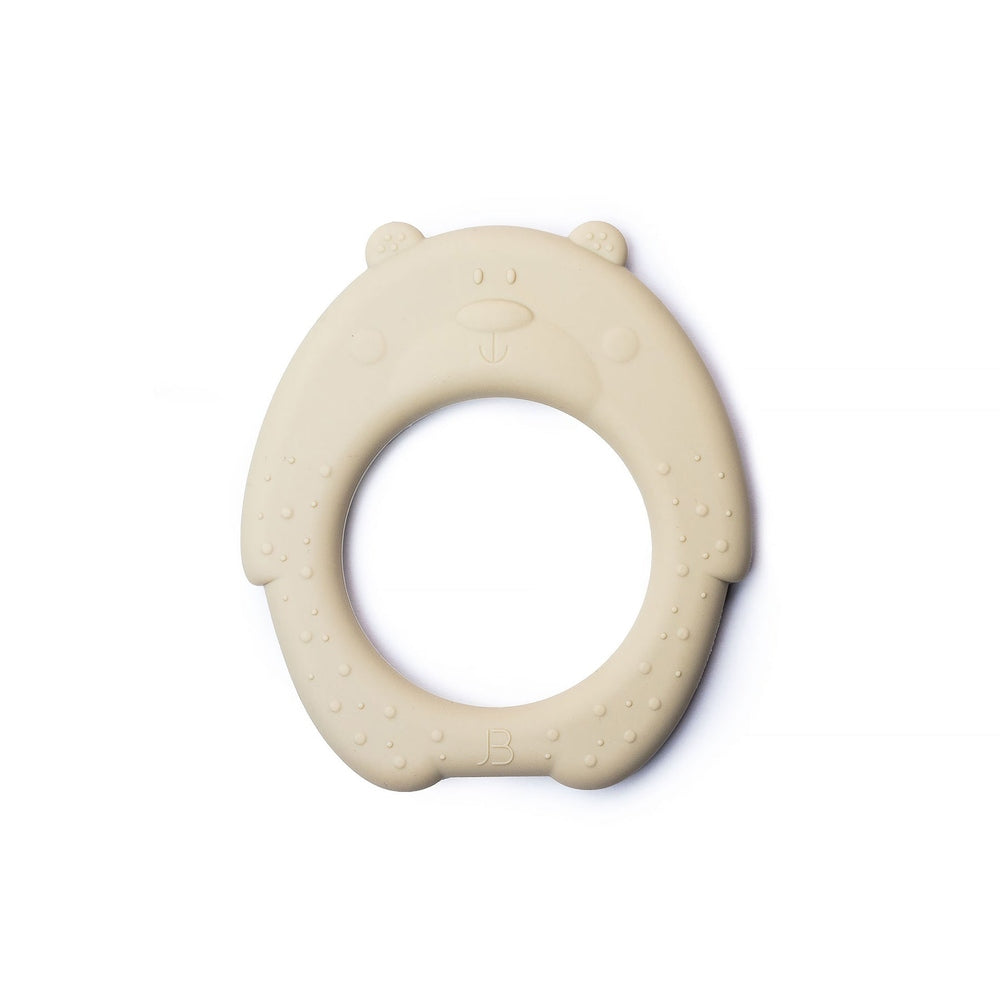 JBØRN Silicone Baby Teether (Bear) | Personalisable in Vanilla, sold by JBørn Baby Products Shop, Personalizable by JustBørn