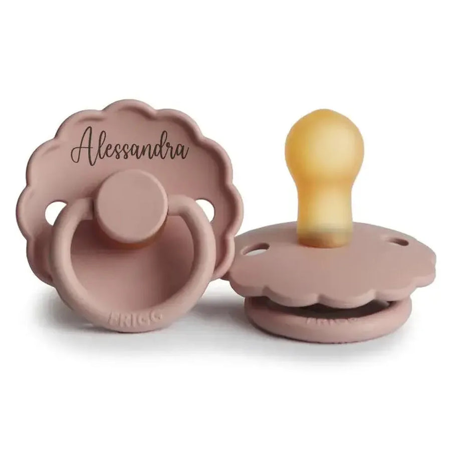 FRIGG Daisy Natural Rubber Latex Pacifier - Personalisable Baby Products Sold and Personalised by JustBørn