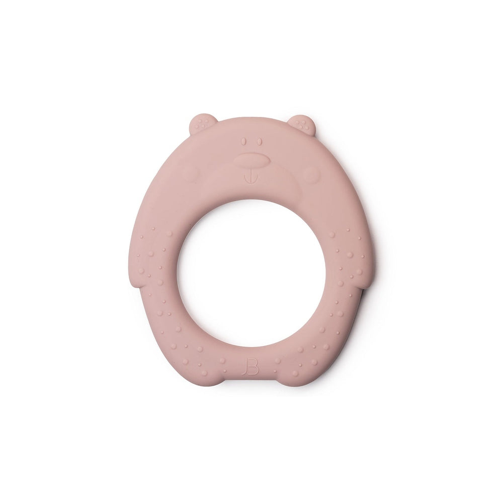 JBØRN Silicone Baby Teether (Bear) | Personalisable in Blush, sold by JBørn Baby Products Shop, Personalizable by JustBørn
