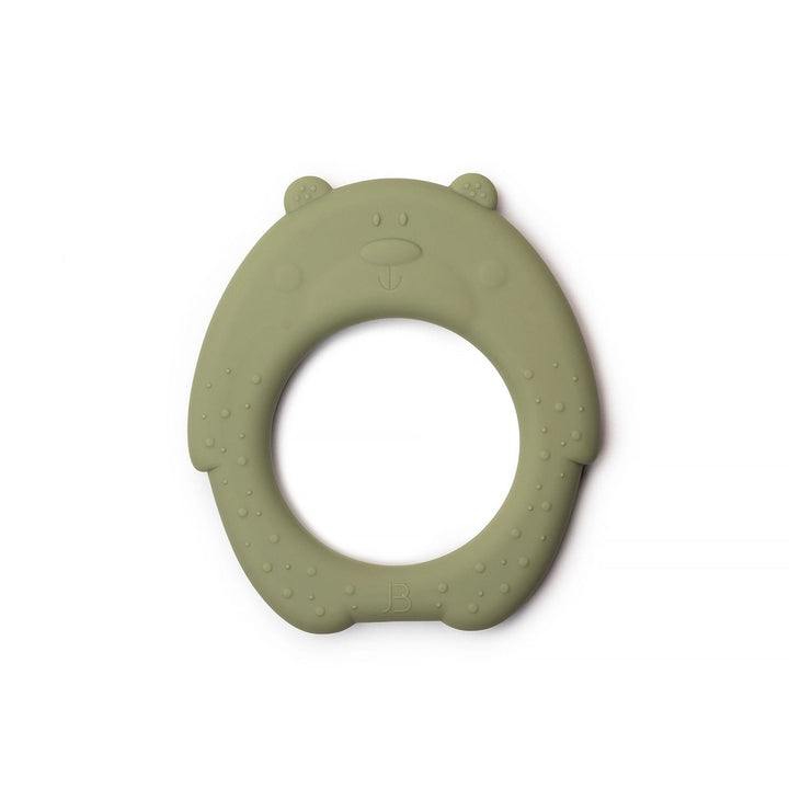 JBØRN Silicone Baby Teether (Bear) | Personalisable in Sage, sold by JBørn Baby Products Shop, Personalizable by JustBørn