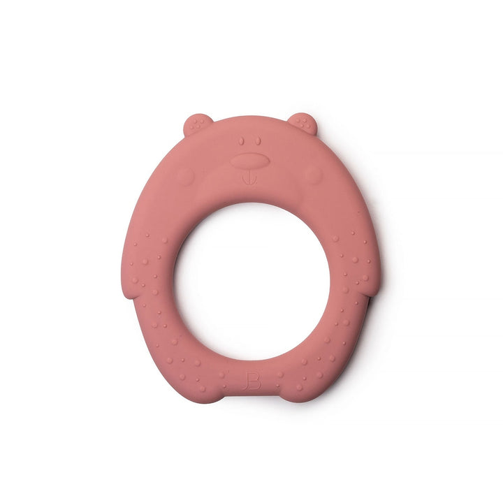 JBØRN Silicone Baby Teether (Bear) | Personalisable in Dusty Rose, sold by JBørn Baby Products Shop, Personalizable by JustBørn