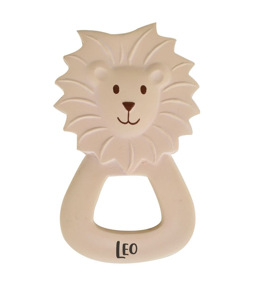 Tikiri Natural Rubber Baby Teether | Personalisable in Teether Lion, sold by JBørn Baby Products Shop, Personalizable by JustBørn