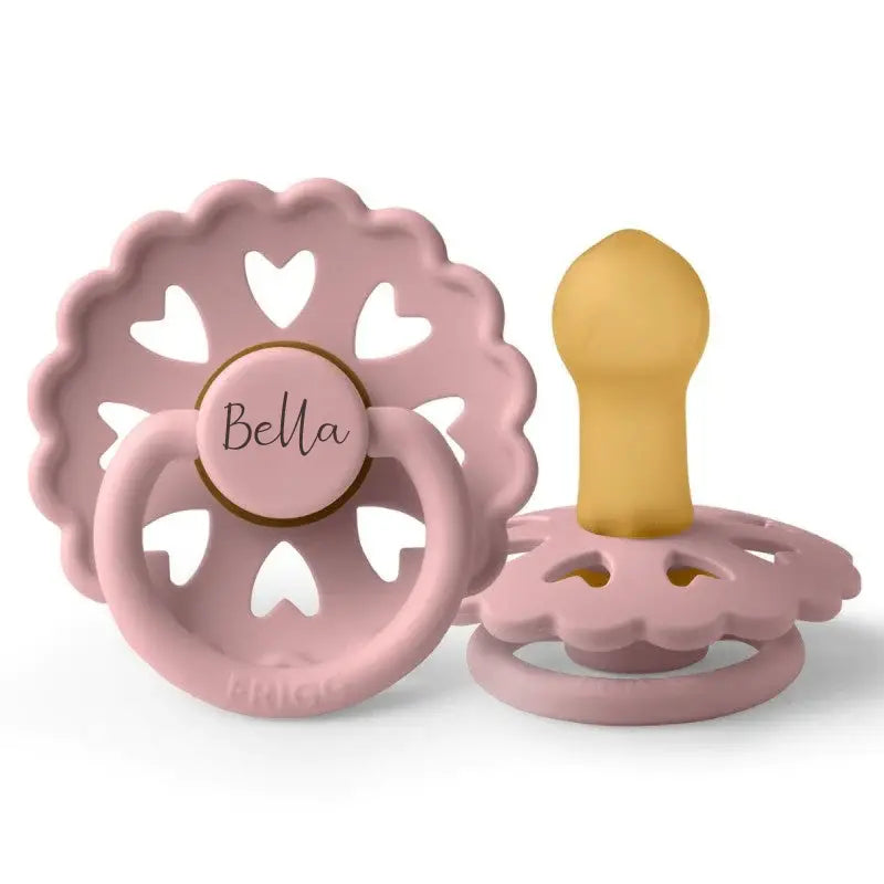 FRIGG Fairytale Natural Rubber Latex Pacifiers | Personalised in Thumbelina, sold by JBørn Baby Products Shop, Personalizable by JustBørn