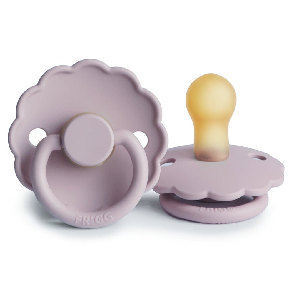 FRIGG Daisy Natural Rubber Latex Pacifier | Personalised in Soft Lilac, sold by JBørn Baby Products Shop, Personalizable by JustBørn