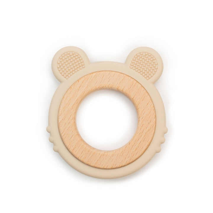 JBØRN Silicone & Brown Baby Teether (Tiger) | Personalisable in Vanilla, sold by JBørn Baby Products Shop, Personalizable by JustBørn