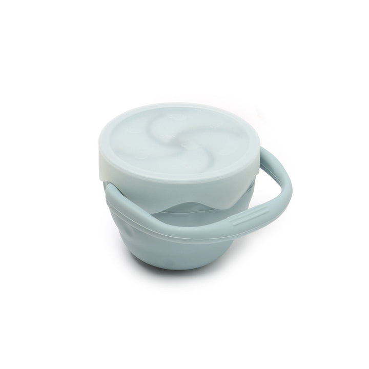 JBØRN Foldable Silicone Snack Cup | Personalisable in Cloud, sold by JBørn Baby Products Shop, Personalizable by JustBørn