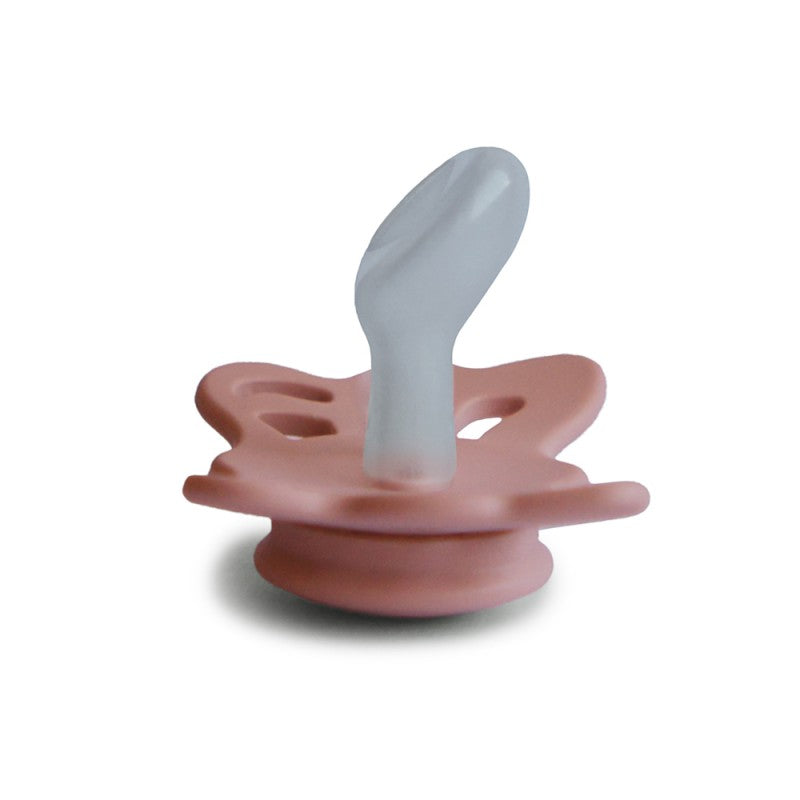 Baby Pink FRIGG - Butterfly Silicone Pacifier by FRIGG sold by JBørn Baby Products Shop