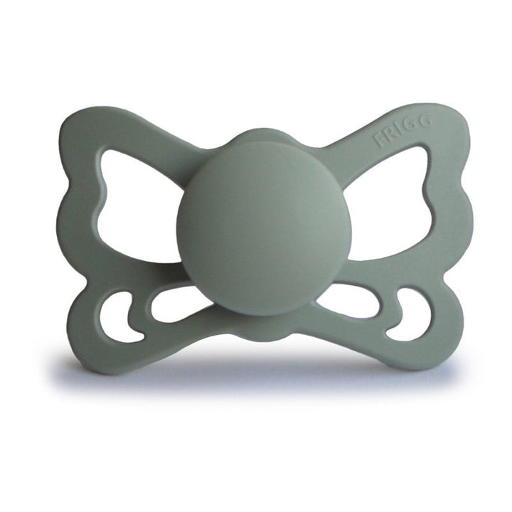 FRIGG Butterfly Anatomical Silicone Pacifiers | Personalised in Sage, sold by JBørn Baby Products Shop, Personalizable by JustBørn