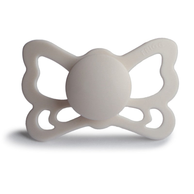 Silver Gray FRIGG Butterfly Anatomical Silicone Pacifiers by FRIGG sold by JBørn Baby Products Shop