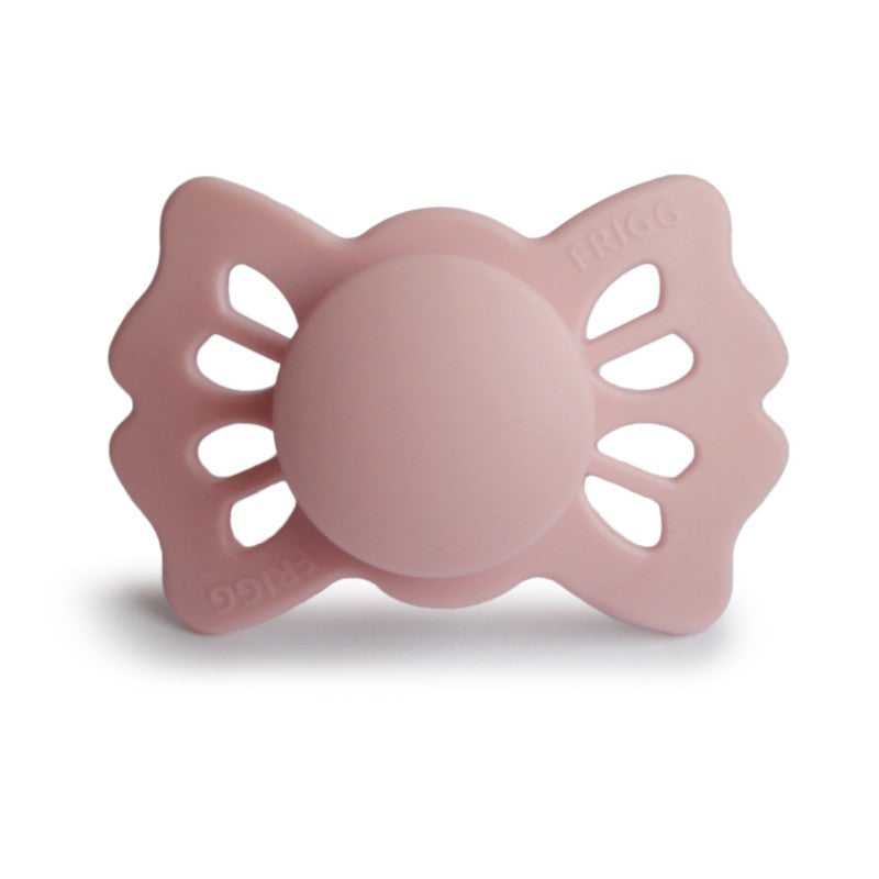 FRIGG Lucky Symmetrical Silicone Pacifiers in Blush, sold by JBørn Baby Products Shop, Personalizable by JustBørn