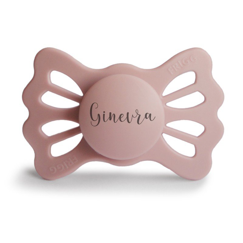 Blush FRIGG Lucky Symmetrical Silicone Pacifiers | Personalised by FRIGG sold by JBørn Baby Products Shop
