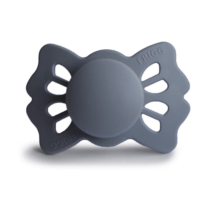 FRIGG Lucky Symmetrical Silicone Pacifiers in Great Gray, sold by JBørn Baby Products Shop, Personalizable by JustBørn