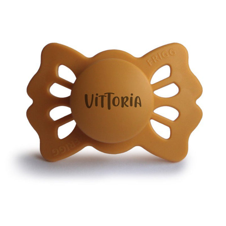 Honey Gold FRIGG Lucky Symmetrical Silicone Pacifiers | Personalised by FRIGG sold by JBørn Baby Products Shop