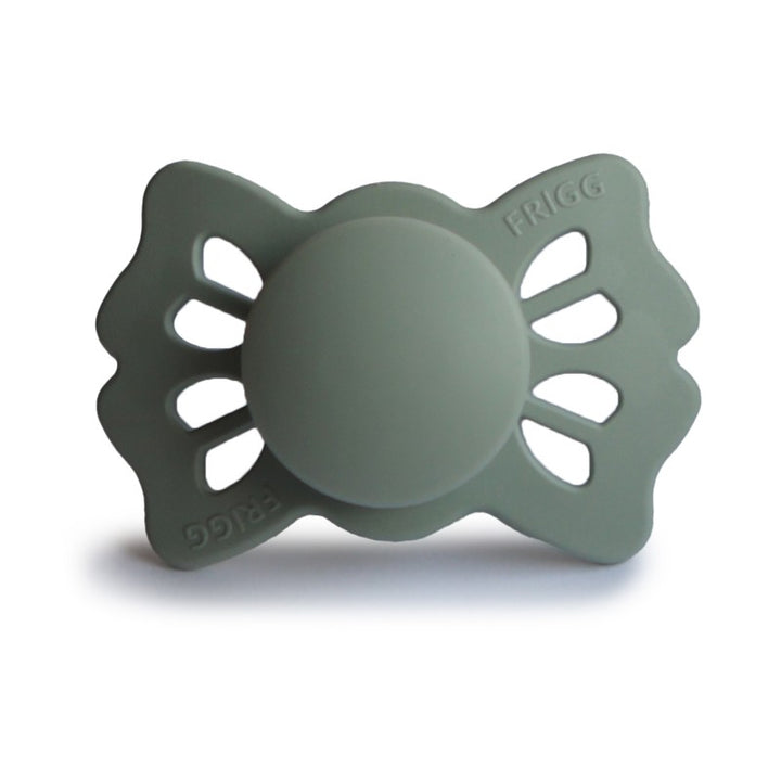 FRIGG Lucky Symmetrical Silicone Pacifiers in Sage, sold by JBørn Baby Products Shop, Personalizable by JustBørn