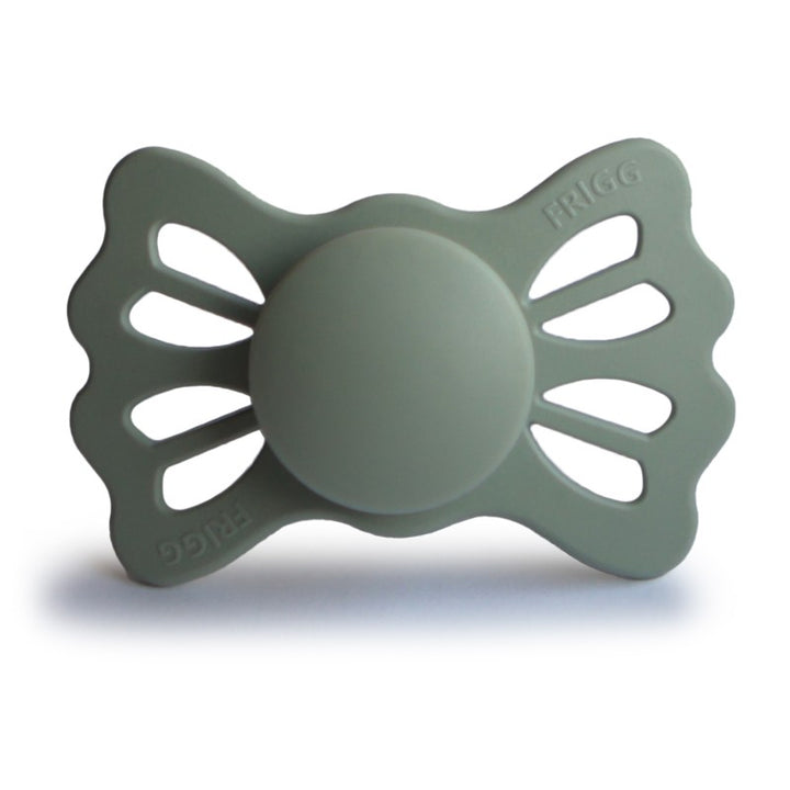 FRIGG Lucky Symmetrical Silicone Pacifiers in Sage, sold by JBørn Baby Products Shop, Personalizable by JustBørn