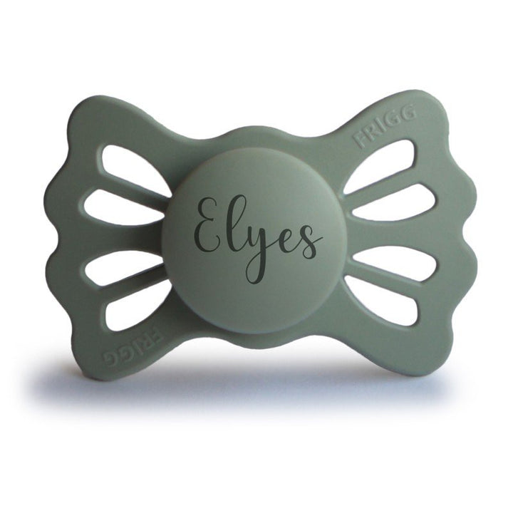 FRIGG Lucky Symmetrical Silicone Pacifiers | Personalised in Sage, sold by JBørn Baby Products Shop, Personalizable by JustBørn