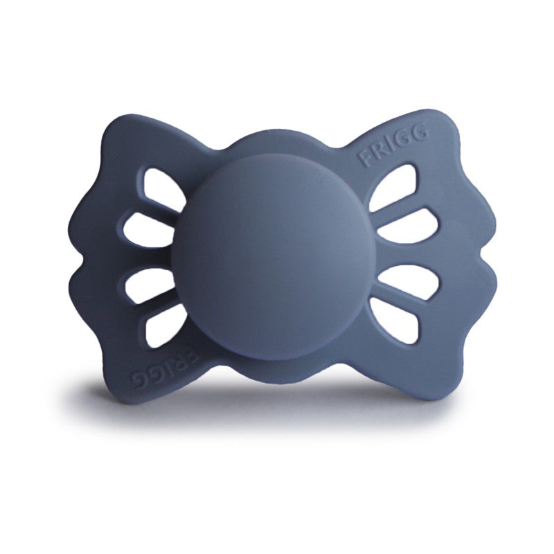 FRIGG Lucky Symmetrical Silicone Pacifiers in Slate, sold by JBørn Baby Products Shop, Personalizable by JustBørn