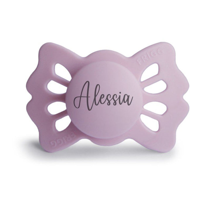 FRIGG Lucky Symmetrical Silicone Pacifiers | Personalised in Soft Lilac, sold by JBørn Baby Products Shop, Personalizable by JustBørn