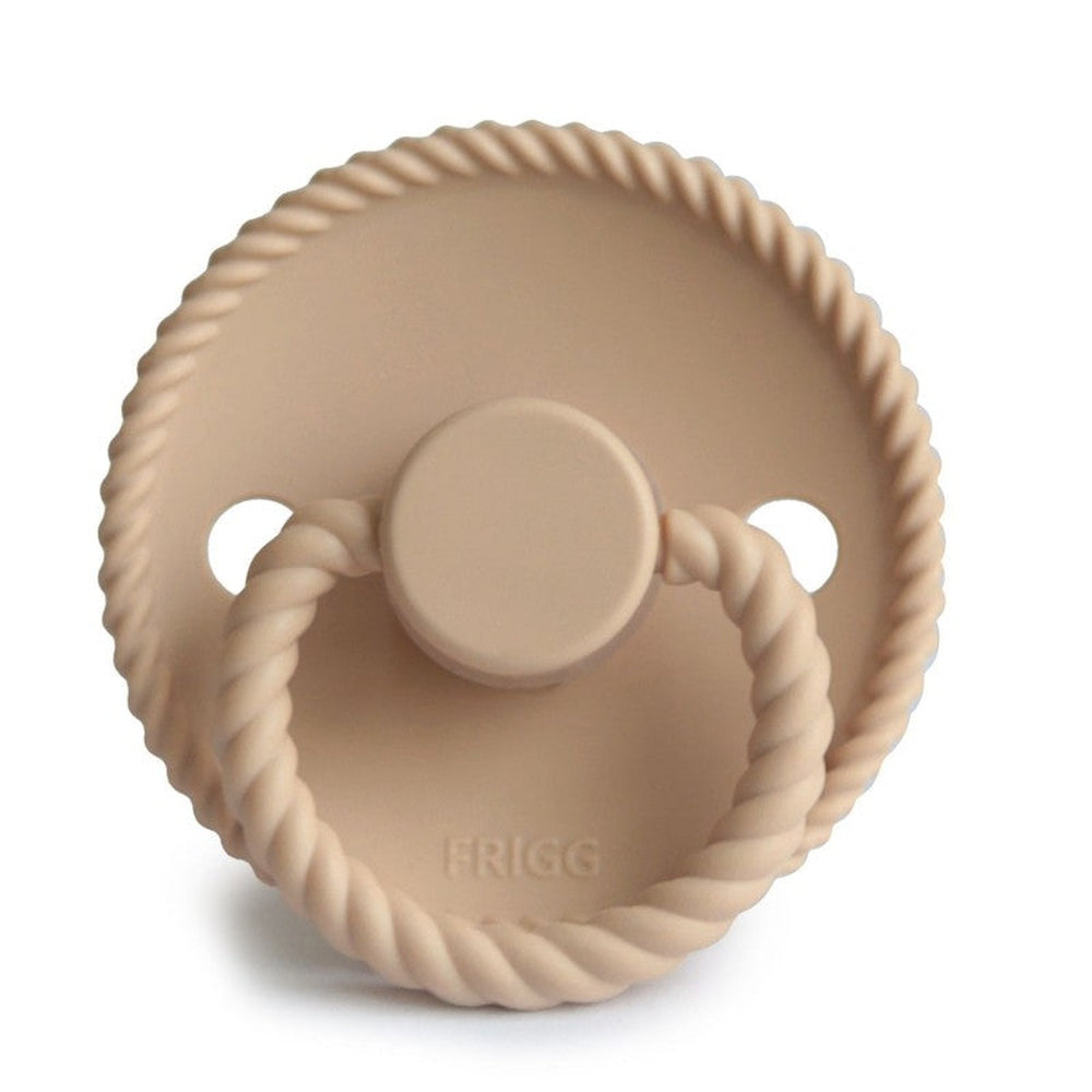 FRIGG Rope Silicone Pacifiers | Personalised in Cream, sold by JBørn Baby Products Shop, Personalizable by JustBørn