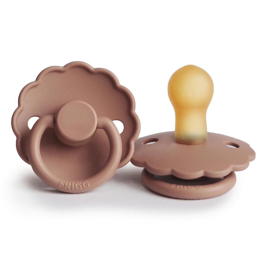 Rose Gold FRIGG Daisy Natural Rubber Latex Pacifier by FRIGG sold by JBørn Baby Products Shop