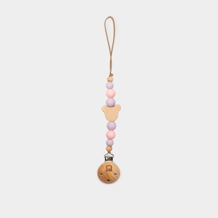 JBØRN MICKEY Pacifier Clip | Personalisable in Lilac & Pink, sold by JBørn Baby Products Shop, Personalizable by JustBørn