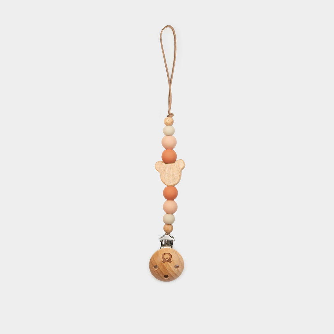 JBØRN MICKEY Pacifier Clip | Personalisable in Peaches, sold by JBørn Baby Products Shop, Personalizable by JustBørn