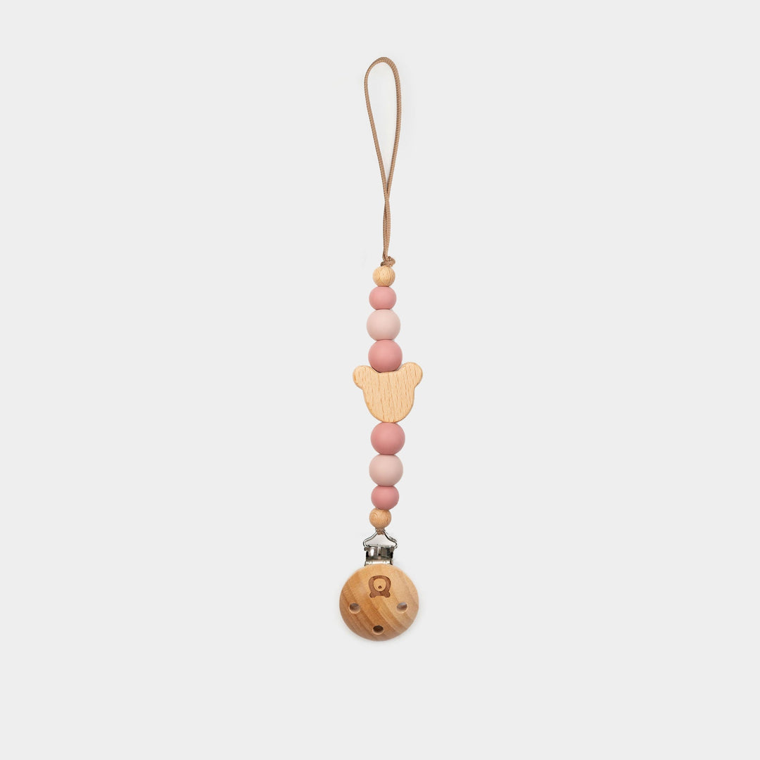 JBØRN MICKEY Pacifier Clip | Personalisable in Peony, sold by JBørn Baby Products Shop, Personalizable by JustBørn