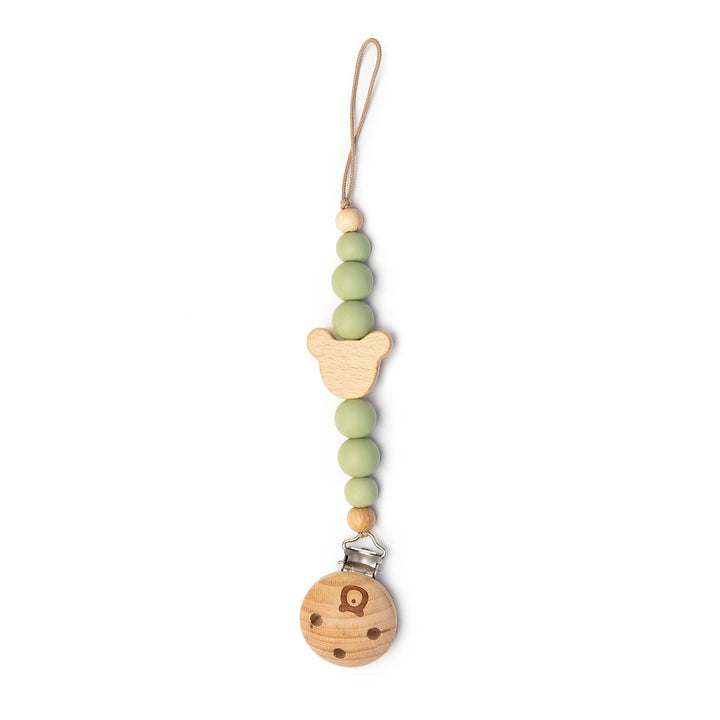 JBØRN MICKEY Pacifier Clip | Personalisable in Olive, sold by JBørn Baby Products Shop, Personalizable by JustBørn